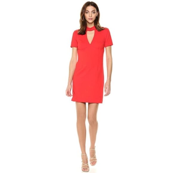 Trina Turk Camari Choker Collar Jacquard Dress - Picture 2 of 5